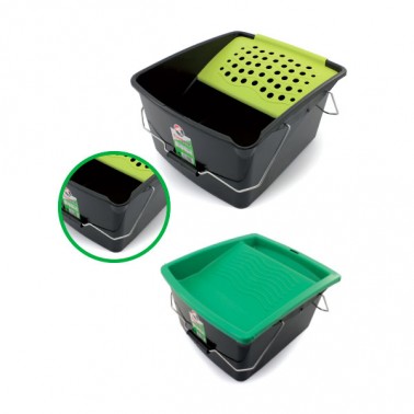 Cubeta de Plástico 16 L + Rejilla