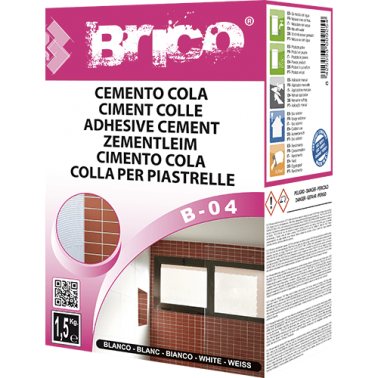 B04/B05 Brico Cemento Cola Blanco/Gris 1,5 Kg